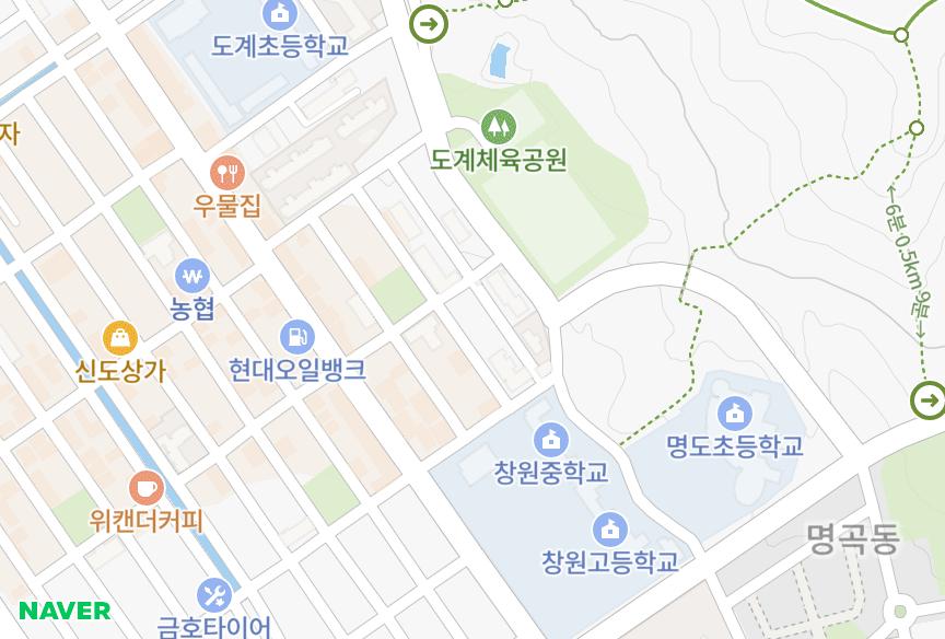 경상남도 창원시 의창구 도계동 창원 위치·실거래 시세 지도