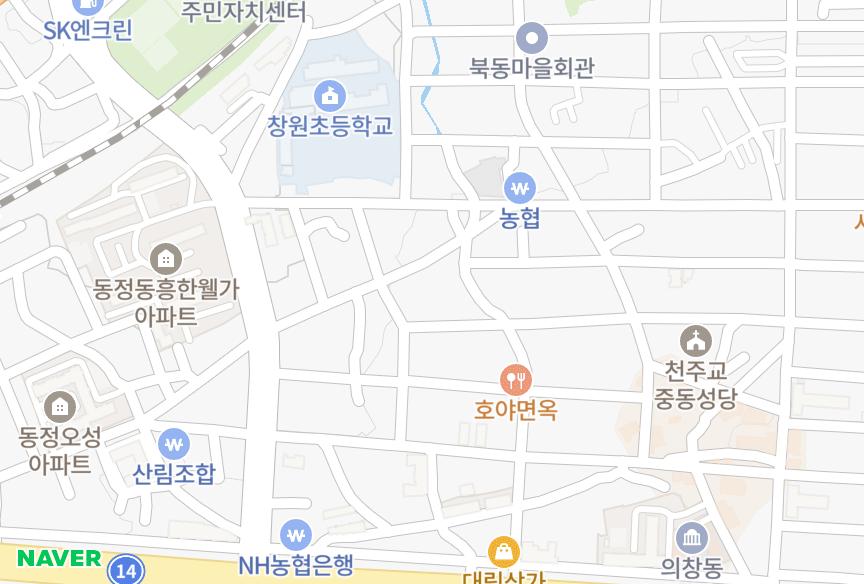 경상남도 창원시 의창구 서상동 의창빌라 위치·실거래 시세 지도