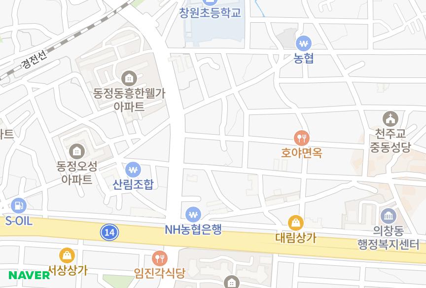 경상남도 창원시 의창구 서상동 덕산세영파크 위치·실거래 시세 지도