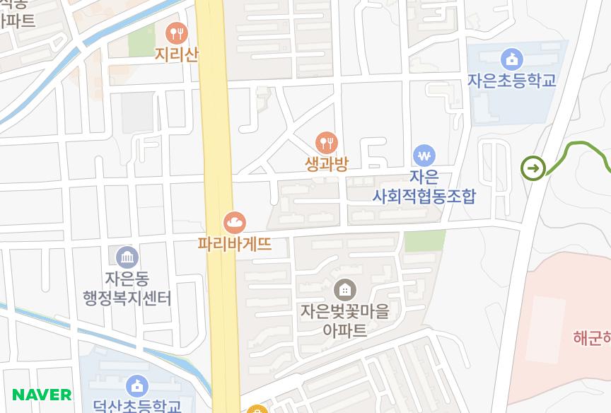 경상남도 창원시 진해구 자은동 삼성아파트1단지 위치·실거래 시세 지도