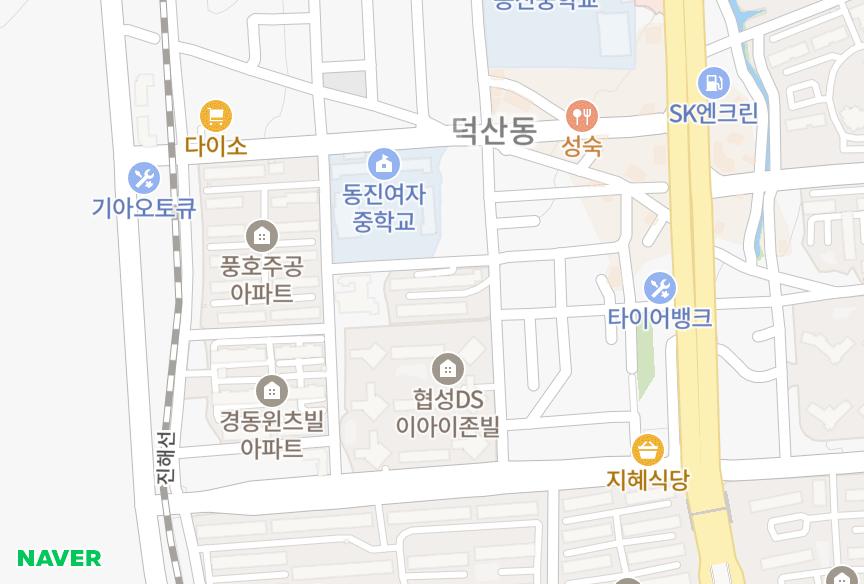 경상남도 창원시 진해구 자은동 원창베스트빌 위치·실거래 시세 지도