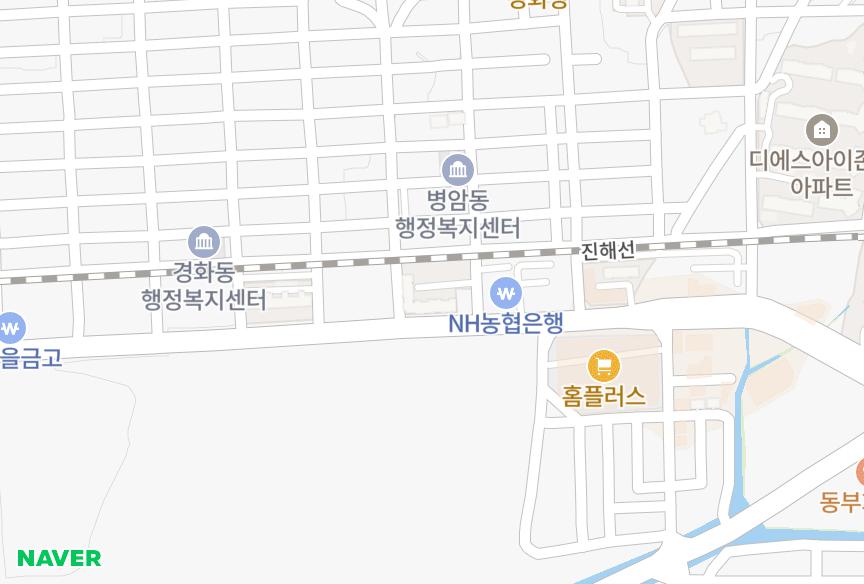 경상남도 창원시 진해구 경화동 대방빌리지 위치·실거래 시세 지도