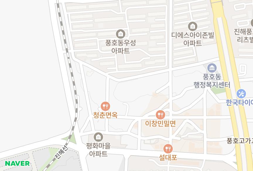 경상남도 창원시 진해구 풍호동 부길 위치·실거래 시세 지도