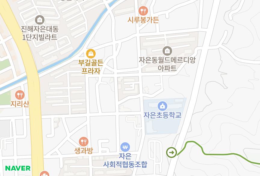 경상남도 창원시 진해구 자은동 중앙네이빌 위치·실거래 시세 지도