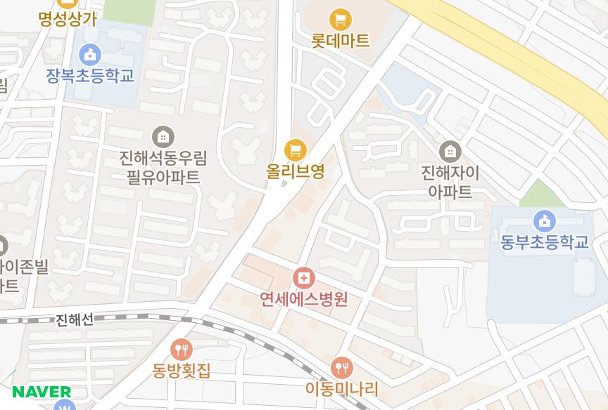 경상남도 창원시 진해구 이동 일루스빌 위치·실거래 시세 지도