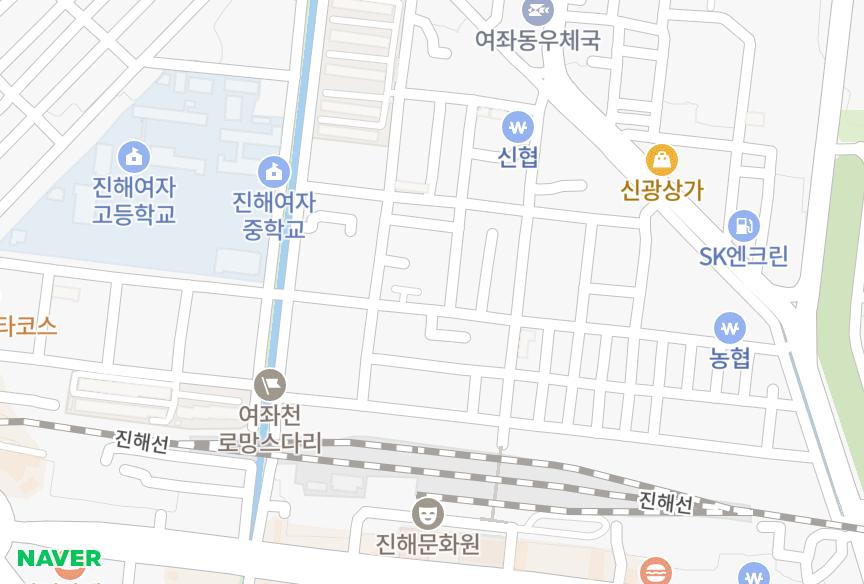 경상남도 창원시 진해구 여좌동 금화스위트빌 위치·실거래 시세 지도