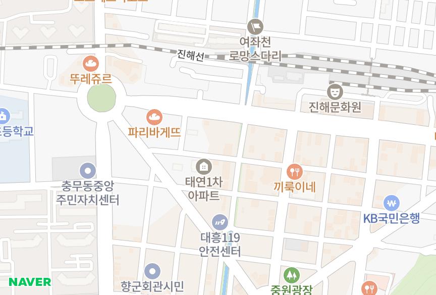 경상남도 창원시 진해구 화천동 태인아네트 위치·실거래 시세 지도