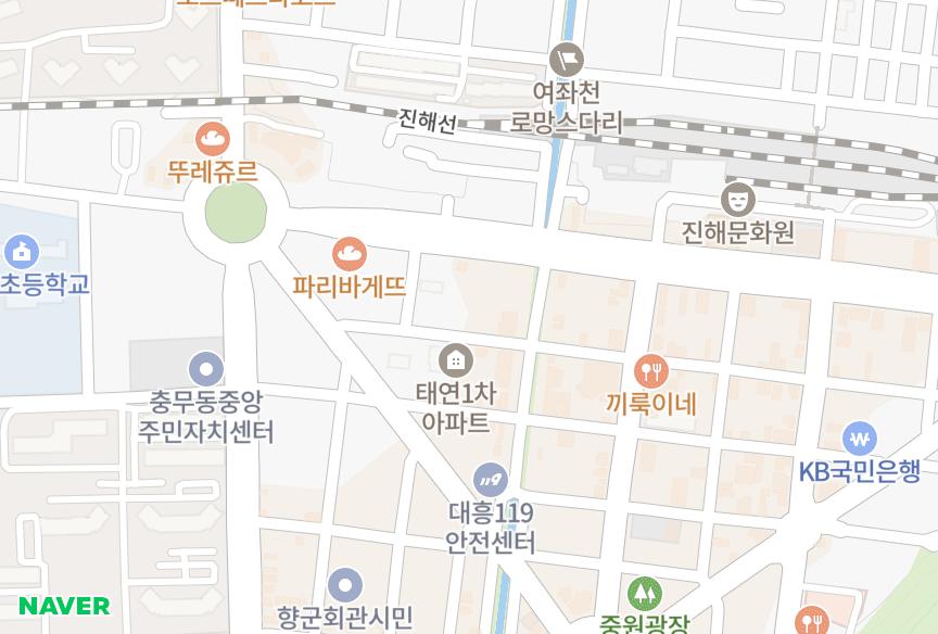 경상남도 창원시 진해구 화천동 정원아트빌 위치·실거래 시세 지도