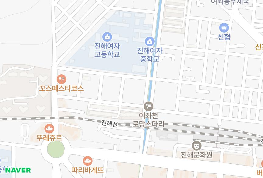경상남도 창원시 진해구 여좌동 금화빌라 위치·실거래 시세 지도