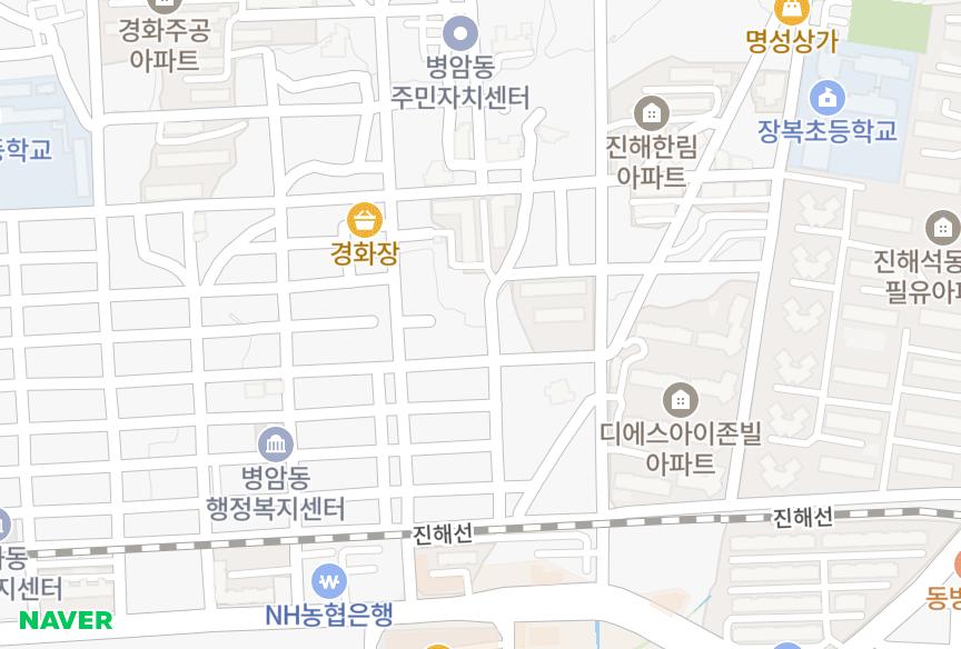 경상남도 창원시 진해구 경화동 미성화이트빌 위치·실거래 시세 지도