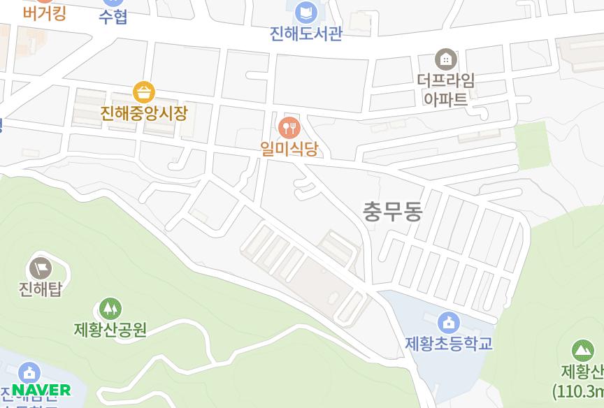 경상남도 창원시 진해구 인사동 동산그린빌라 위치·실거래 시세 지도