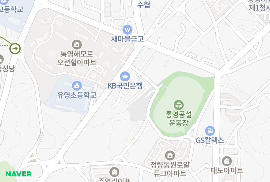 경상남도 통영시 북신동 광우로얄맨션 위치·실거래 시세 지도