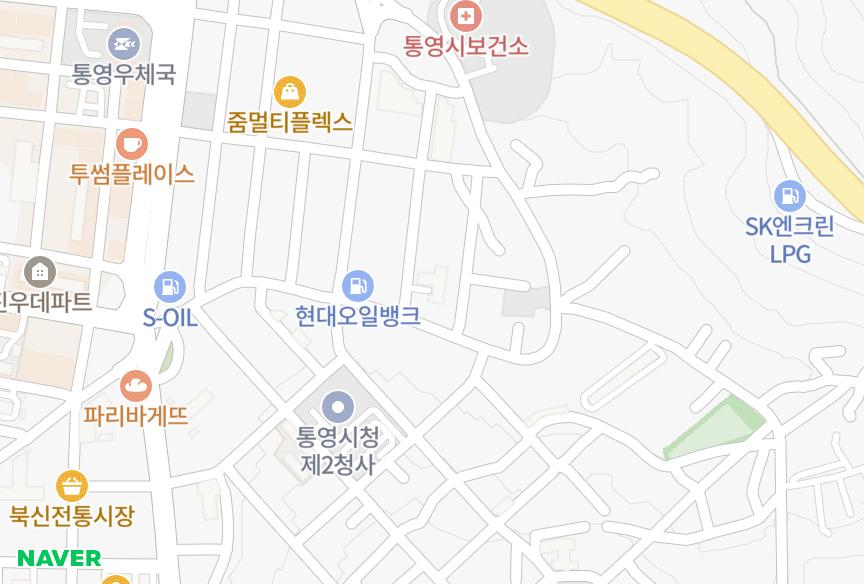 경상남도 통영시 무전동 일성한솔타운 위치·실거래 시세 지도