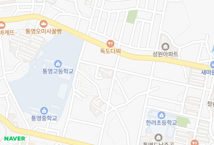 경상남도 통영시 도남동 진보소라 위치·실거래 시세 지도