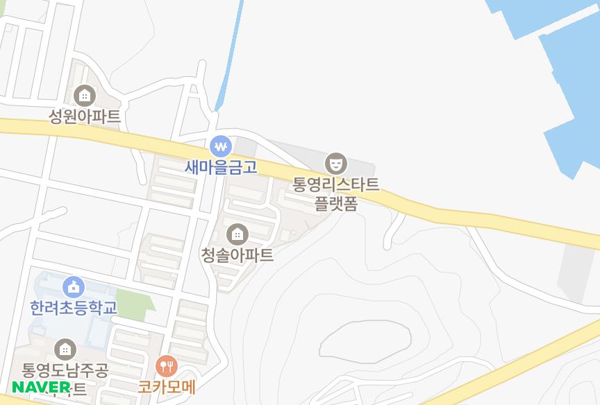경상남도 통영시 도남동 일성 위치·실거래 시세 지도