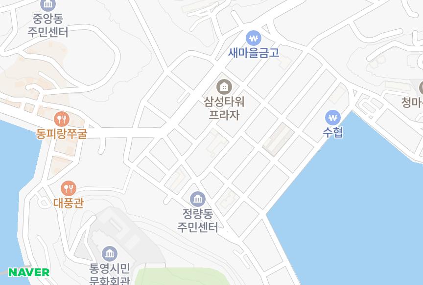 경상남도 통영시 정량동 송림하이츠맨션 위치·실거래 시세 지도