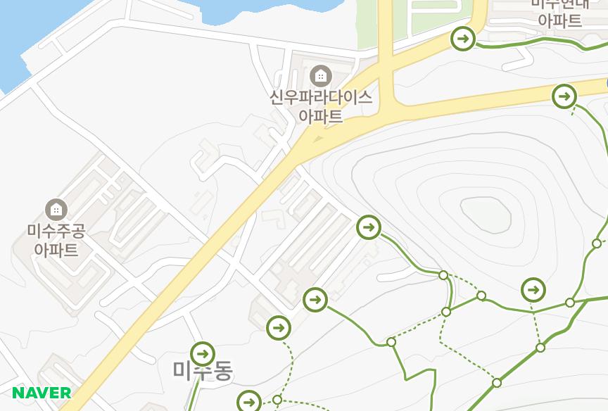 경상남도 통영시 미수동 대우까치 위치·실거래 시세 지도