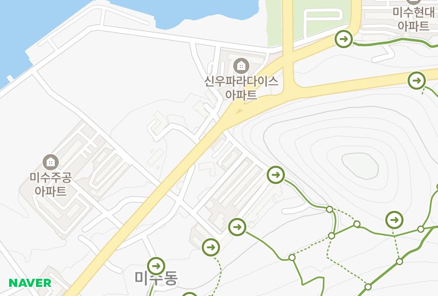 경상남도 통영시 미수동 미수태영빌라3차 위치·실거래 시세 지도