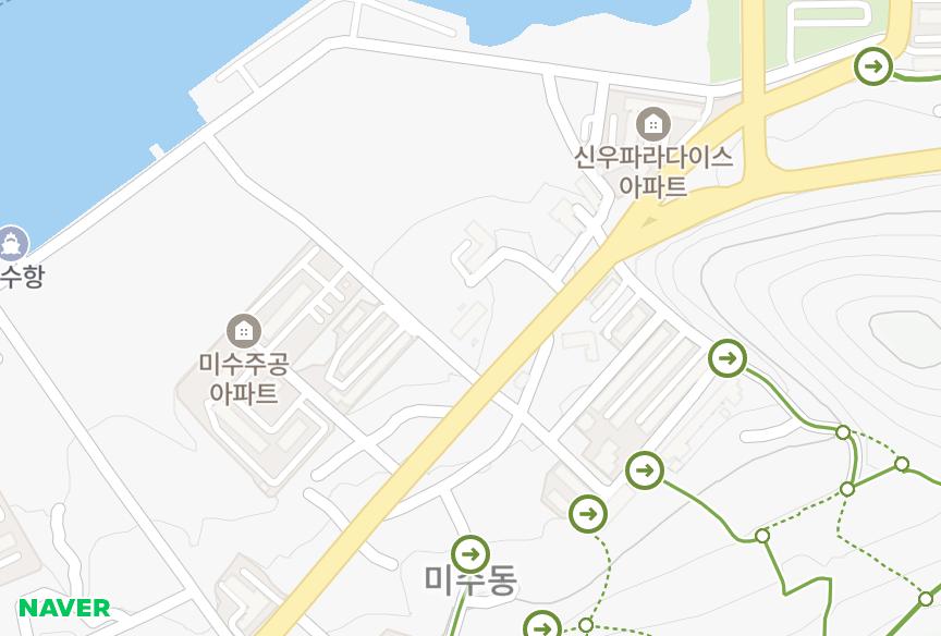 경상남도 통영시 미수동 대우슈퍼빌라 위치·실거래 시세 지도
