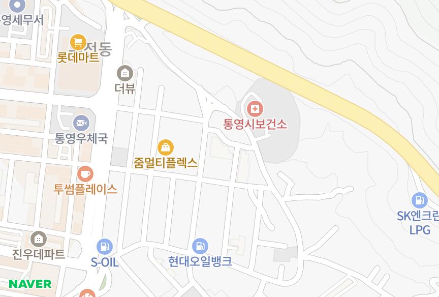 경상남도 통영시 무전동 수아지오 위치·실거래 시세 지도