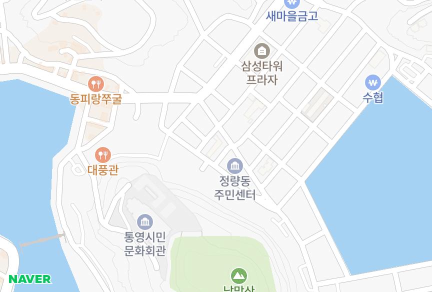 경상남도 통영시 동호동 종우원맨션 위치·실거래 시세 지도