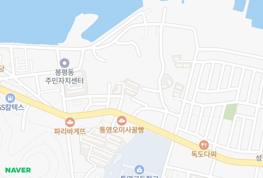 경상남도 통영시 봉평동 송림비치맨션 위치·실거래 시세 지도