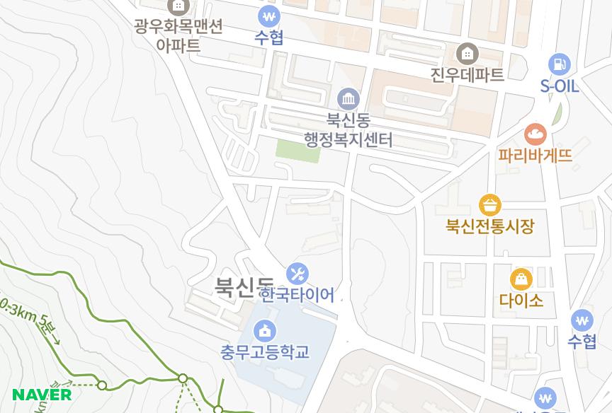 경상남도 통영시 북신동 거송월드 위치·실거래 시세 지도
