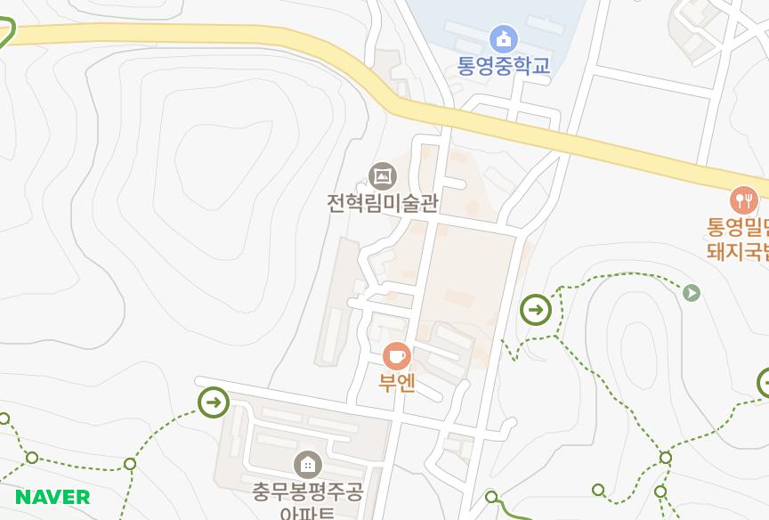 경상남도 통영시 봉평동 창경빌라 위치·실거래 시세 지도