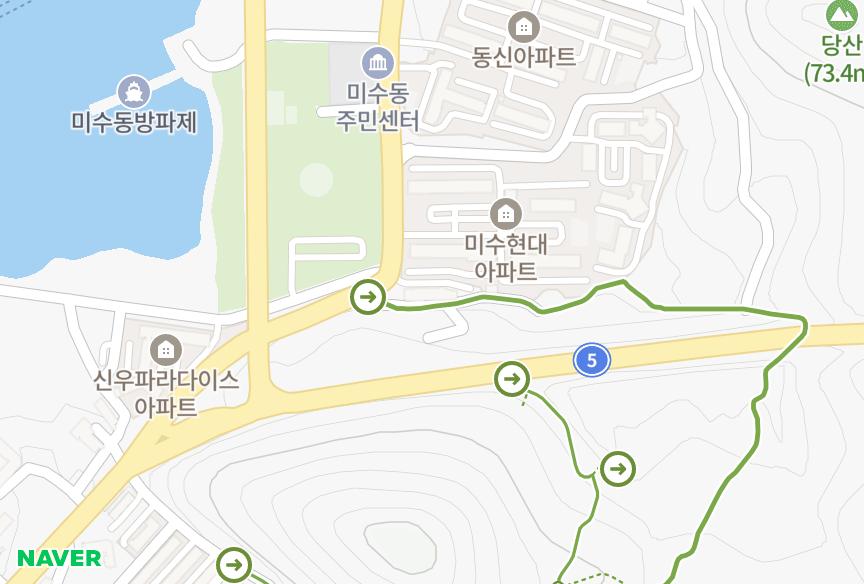 경상남도 통영시 미수동 정원파크빌라 위치·실거래 시세 지도