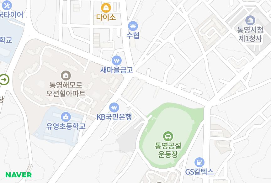 경상남도 통영시 북신동 대린맨션 위치·실거래 시세 지도