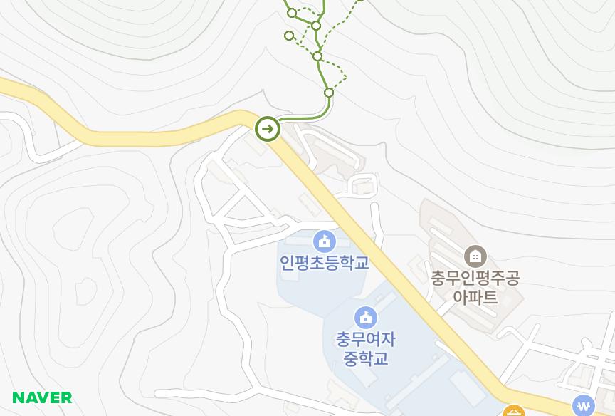 경상남도 통영시 인평동 송림양지맨션 위치·실거래 시세 지도