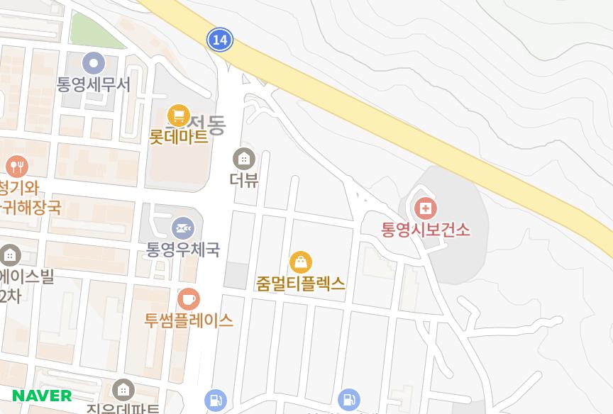 경상남도 통영시 무전동 진주빌라 위치·실거래 시세 지도