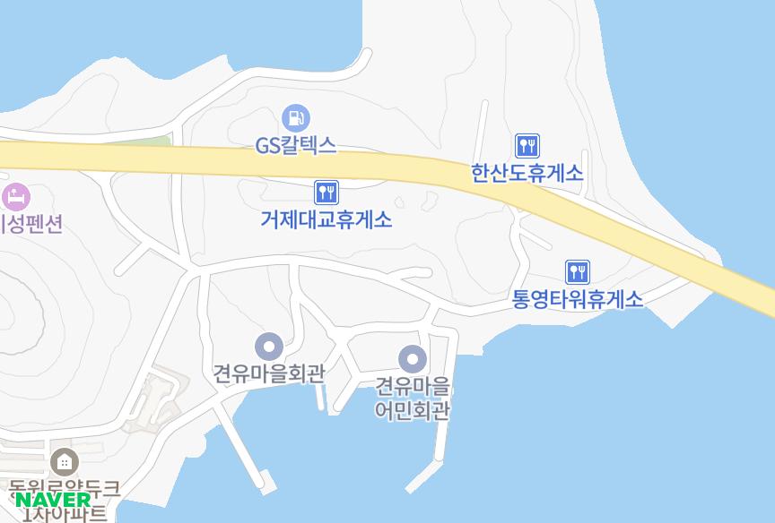 경상남도 통영시 용남면 장평리 장평명작빌라 위치·실거래 시세 지도