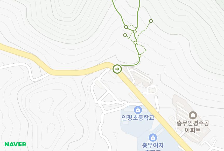 경상남도 통영시 인평동 대동맨션 위치·실거래 시세 지도
