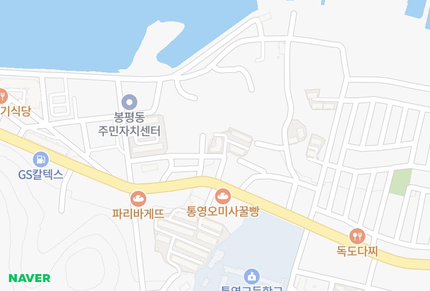 경상남도 통영시 봉평동 봉평송림비치맨션2차 위치·실거래 시세 지도