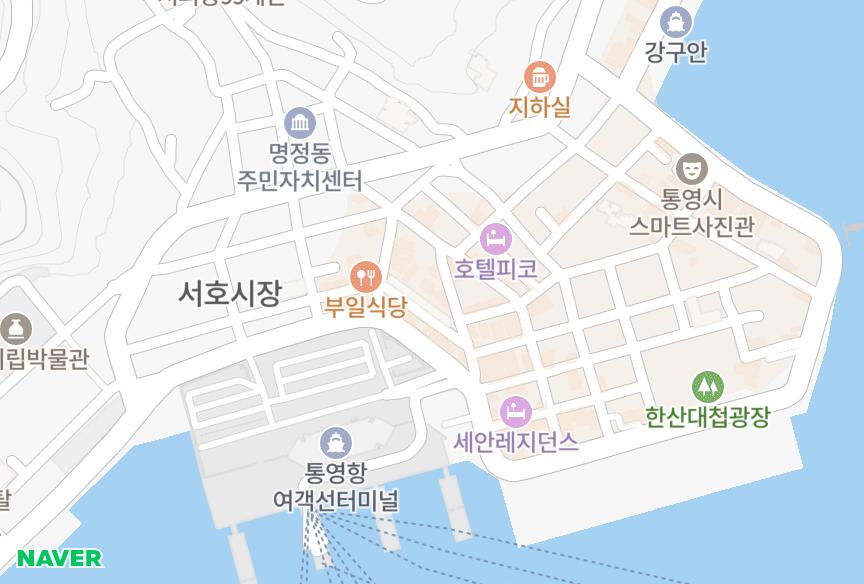 경상남도 통영시 서호동 서호명품빌라 위치·실거래 시세 지도