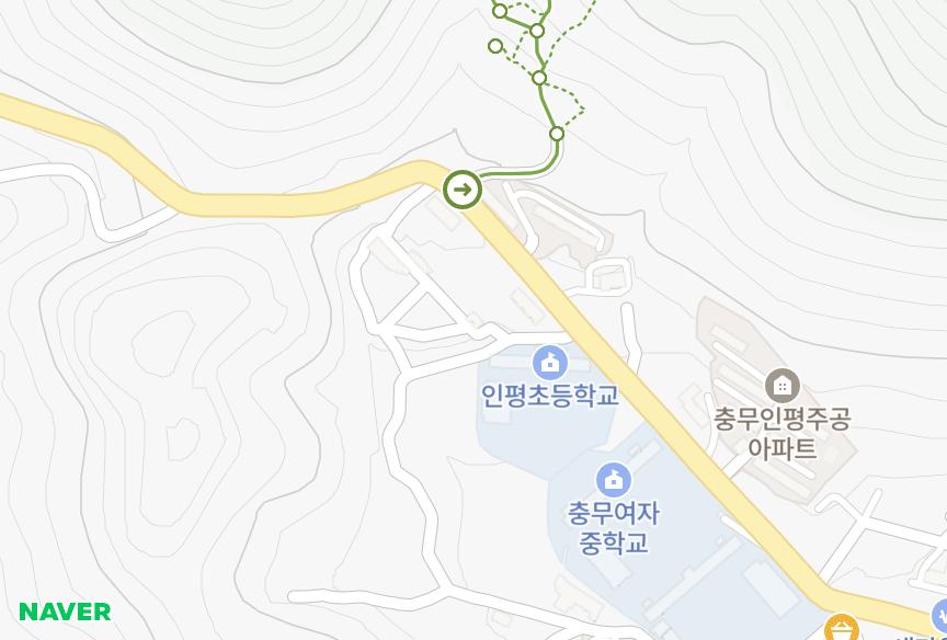 경상남도 통영시 인평동 대동 위치·실거래 시세 지도
