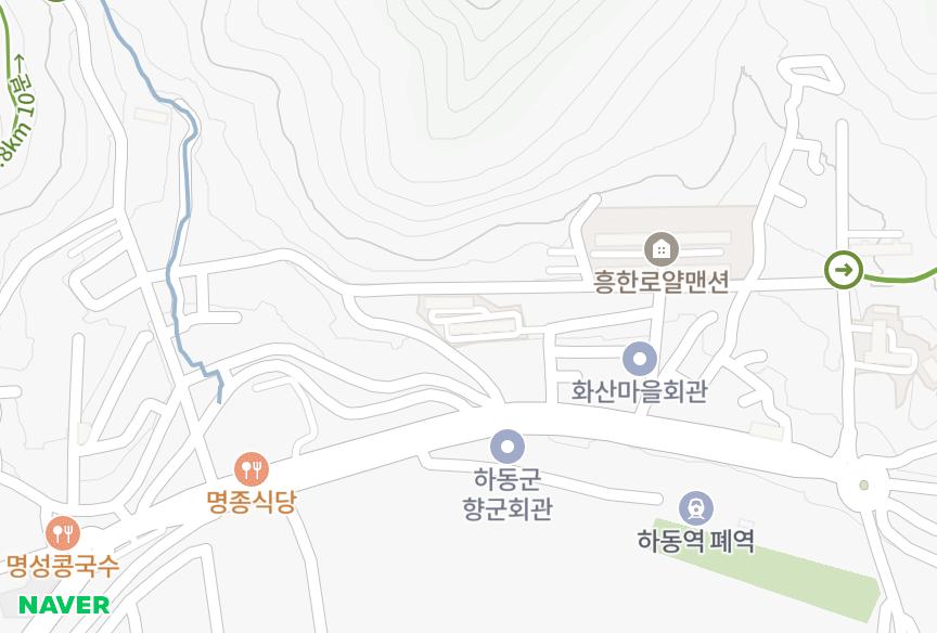 경상남도 하동군 하동읍 비파리 무지개맨션 위치·실거래 시세 지도