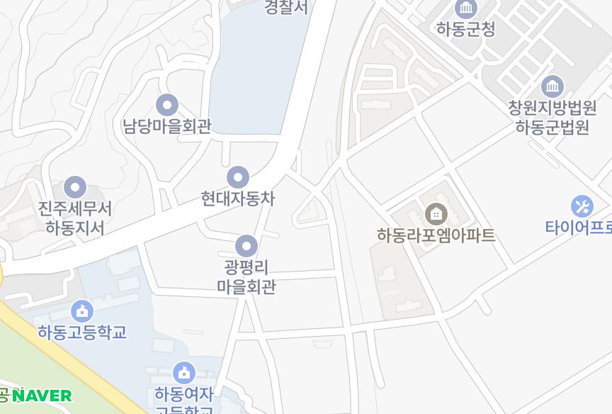 경상남도 하동군 하동읍 광평리 광평하이엘 위치·실거래 시세 지도
