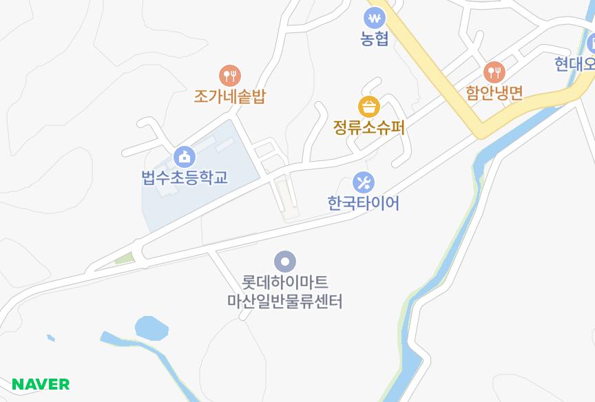 경상남도 함안군 법수면 윤외리 서정에이스 위치·실거래 시세 지도