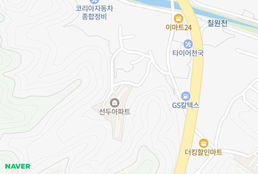 경상남도 함안군 칠원읍 무기리 선두2차 위치·실거래 시세 지도