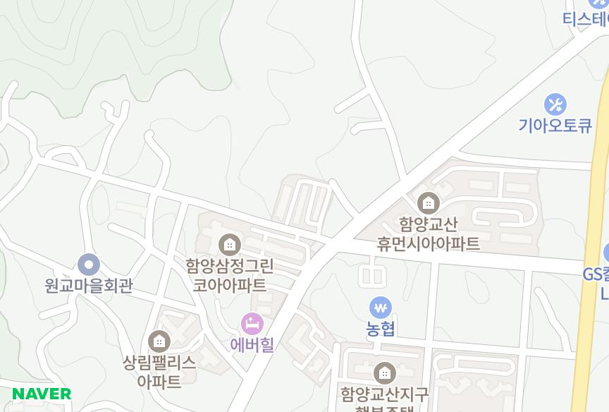 경상남도 함양군 함양읍 교산리 장미 위치·실거래 시세 지도