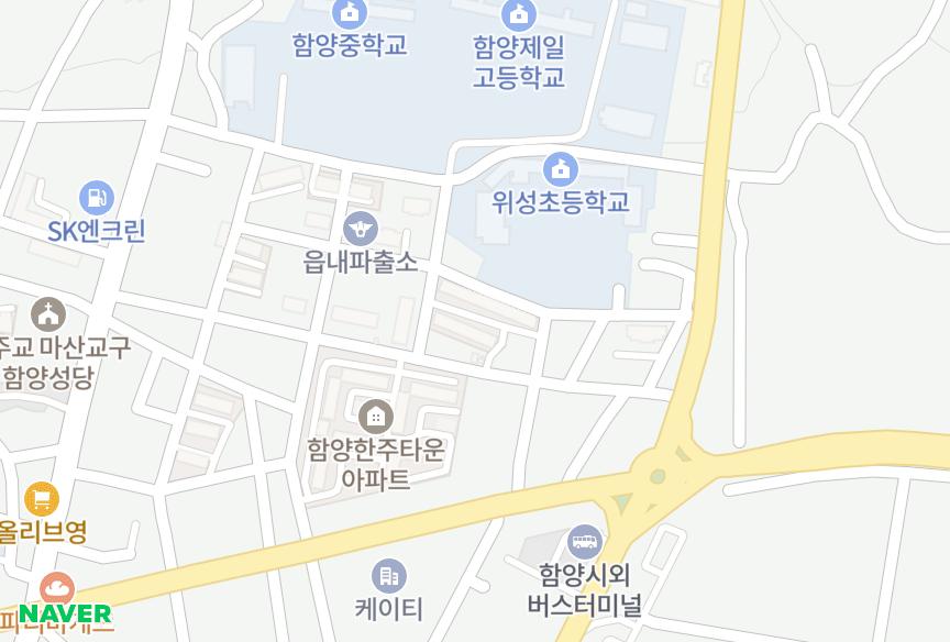 경상남도 함양군 함양읍 교산리 위성맨션 위치·실거래 시세 지도