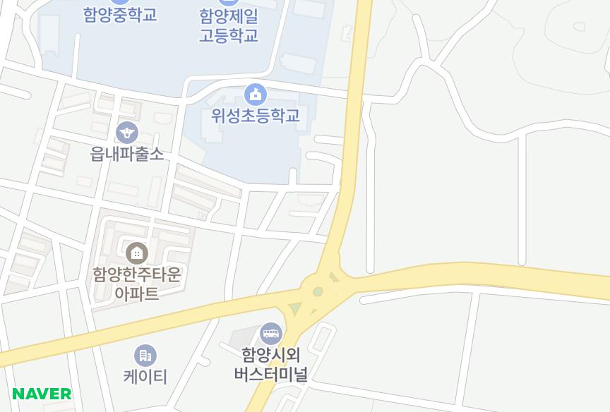 경상남도 함양군 함양읍 교산리 대성타운 위치·실거래 시세 지도