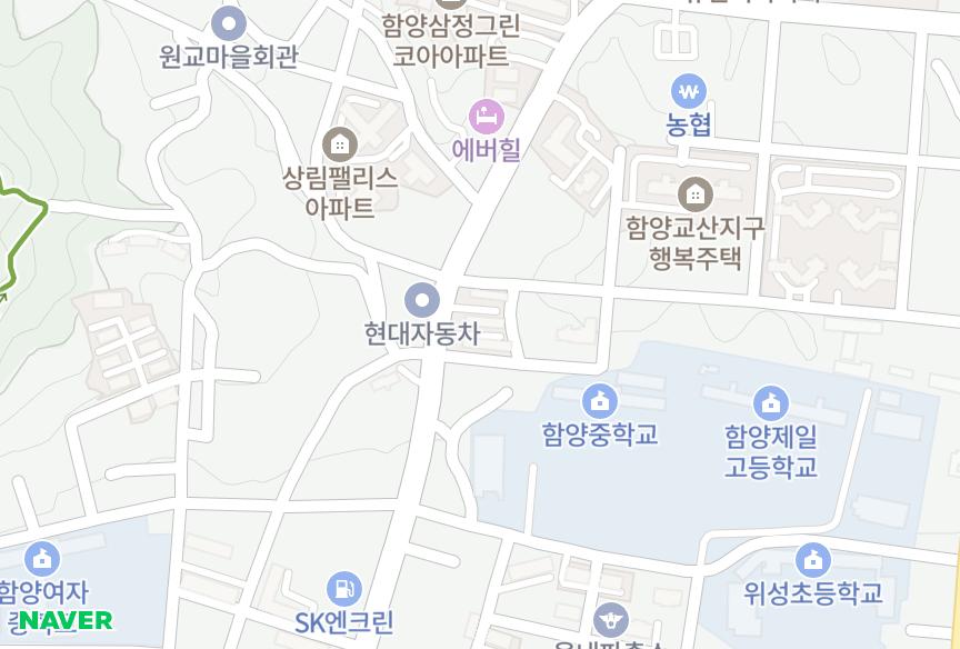 경상남도 함양군 함양읍 교산리 현대 위치·실거래 시세 지도
