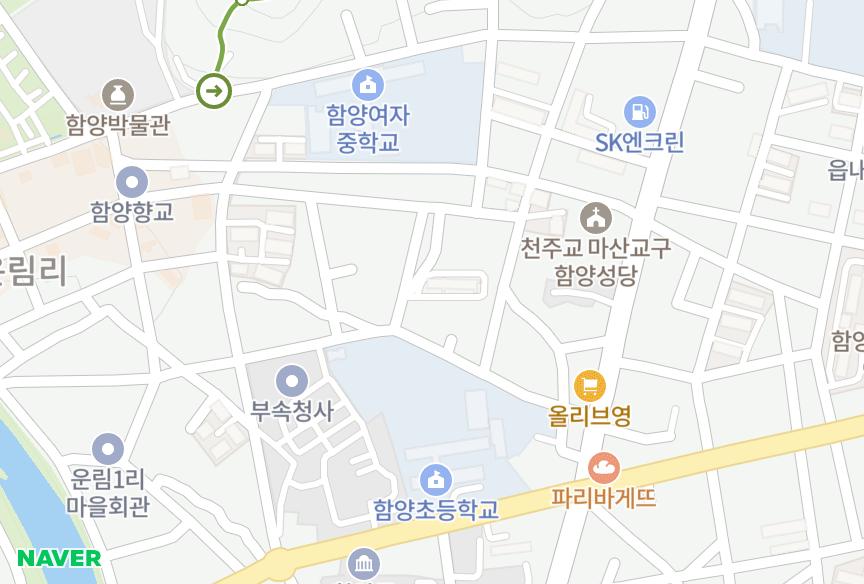 경상남도 함양군 함양읍 교산리 하이페리온 위치·실거래 시세 지도