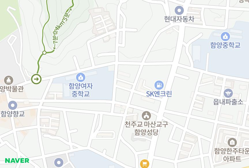 경상남도 함양군 함양읍 교산리 삼익맨션 위치·실거래 시세 지도