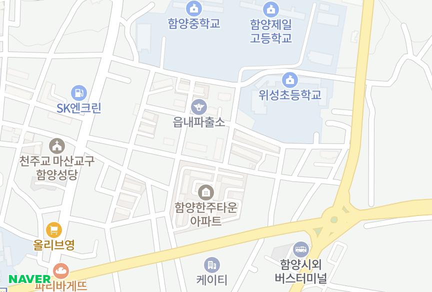 경상남도 함양군 함양읍 교산리 한솔 위치·실거래 시세 지도