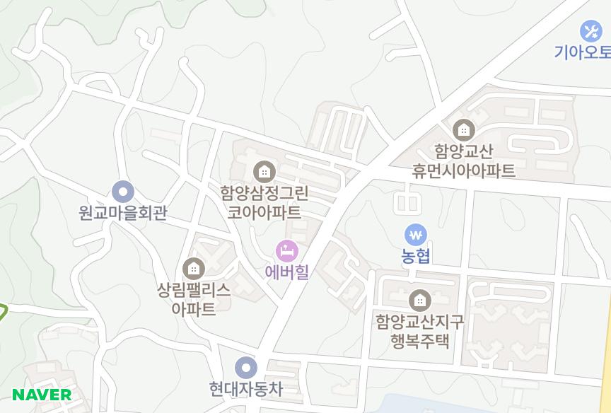 경상남도 함양군 함양읍 교산리 두진빌라트 위치·실거래 시세 지도