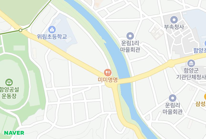 경상남도 함양군 함양읍 백연리 주원아트빌 위치·실거래 시세 지도